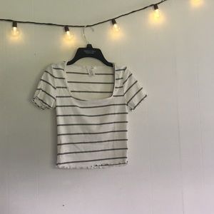 Stripped Crop top